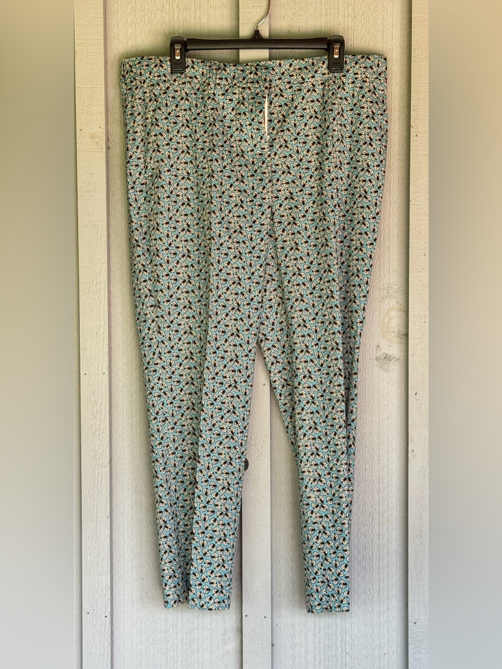Prada Printed Light Blue- Aqua - Ponte Pants - 48 - 12